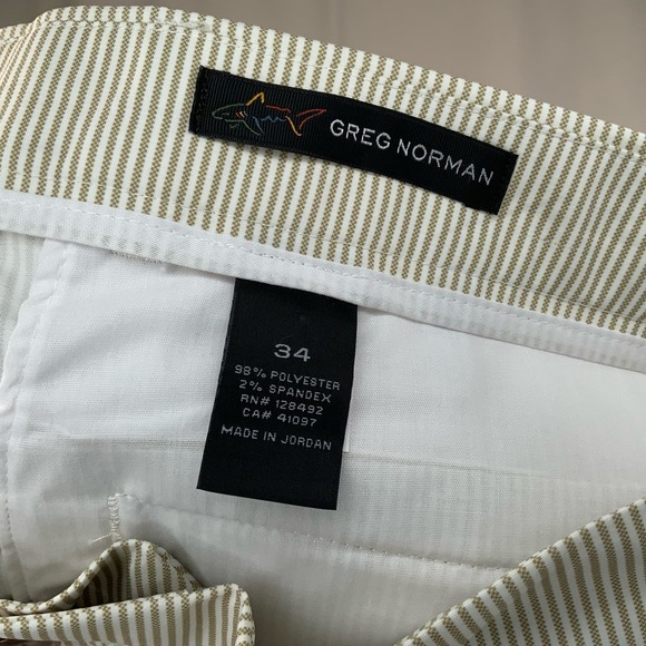 Greg Norman // NWT Men’s Pinstripe Shorts, Size 34 - Picture 3 of 4